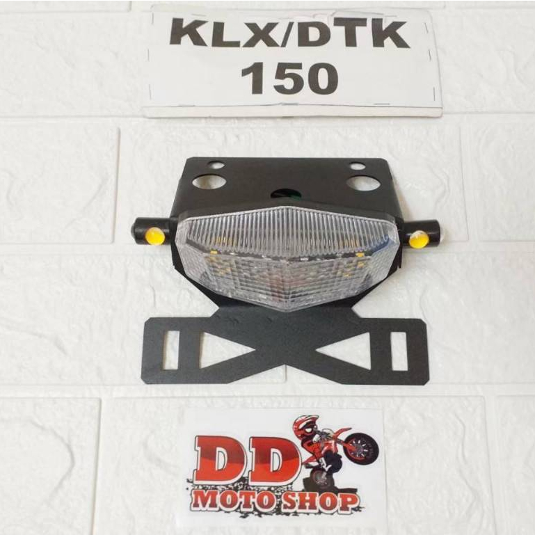 ท้ายสั้น KLX150  #แบบใส่ไฟเลี้ยวตาแมว #โครงเหล็กหนา 1.2 mm ไฟท้ายKLX150 DTK150 BF150 D-TRACKER150