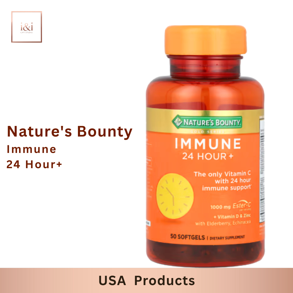 Nature's Bounty Immune 24 Hour +, The only Vitamin C with 24 Hour Immune Support, 1000 mg Vitamin C