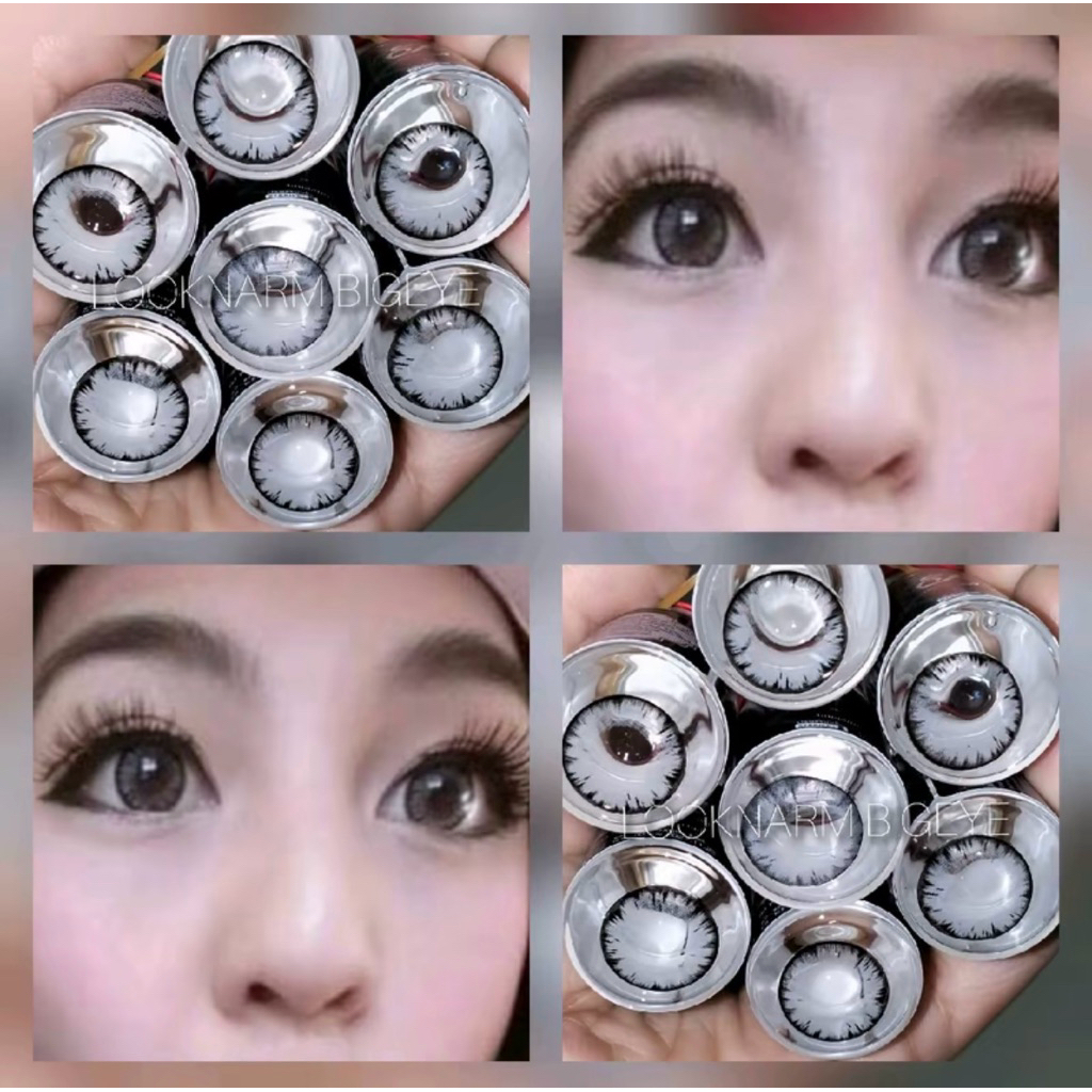 คอนแทคเลนส์ตาโตมากประกายหิมะ(Dia 14.5)สายตาปกติ Shimmer,Chimmer