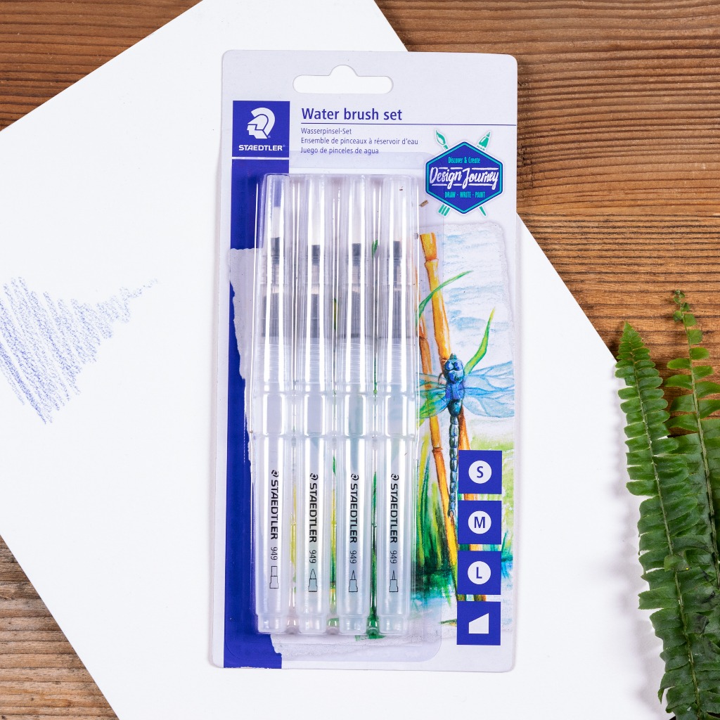 Water fillable brush Design 949-SBK4-C พู่กันแทงค์ แพค 4 ด้าม