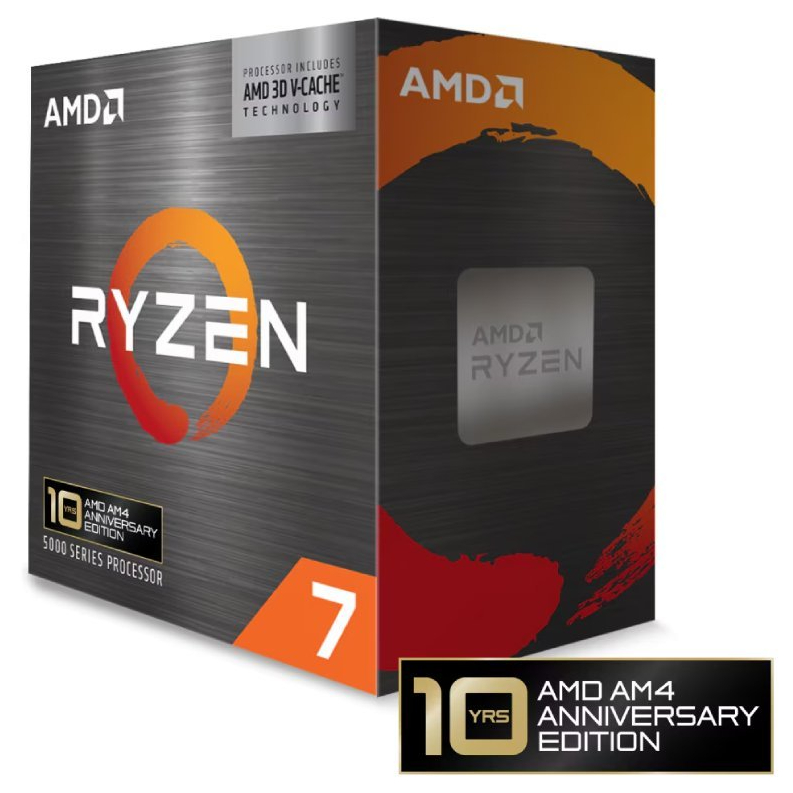 AMD RYZEN 7 5800X3D 3.4 GHz AM4 CPU (10th Anniversary Edition)