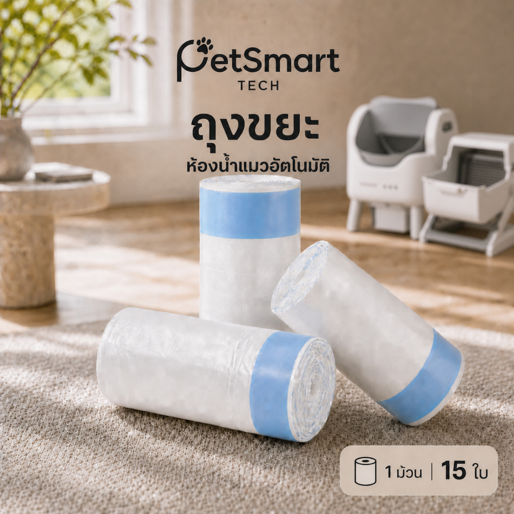 [PetSmart] Clean-up Bags ถุงขยะห้องน้ำแมวอัตโนมัติ ถุงเก็บอึหมาแมว แบบพกพา