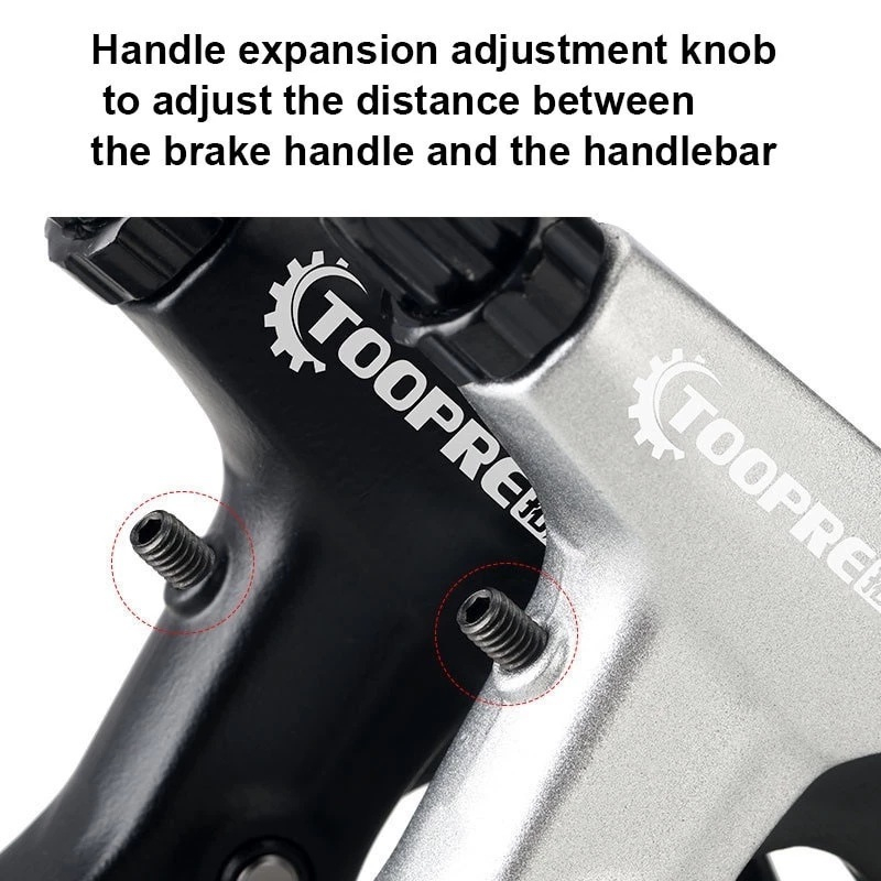 TOOPRE มือเบรกจักรยาน อลูมิเนียม 1 คู่ แคลมป์ 22.3mm สำหรับ MTB รถพับ V-Brake Mechanical Disc — صورة 3