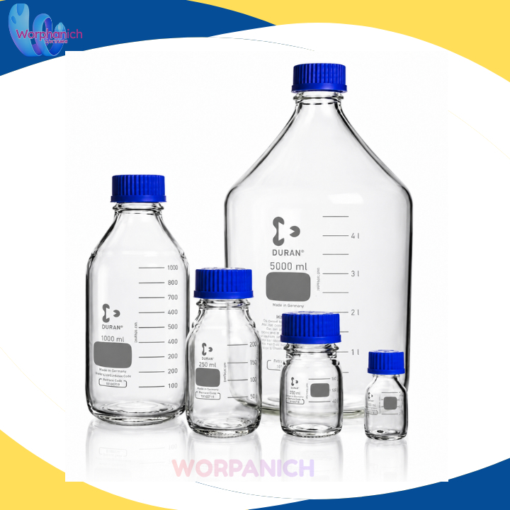 "DURAN" ขวดแก้ว (Laboratory Bottle) พร้อมฝาเกลียว