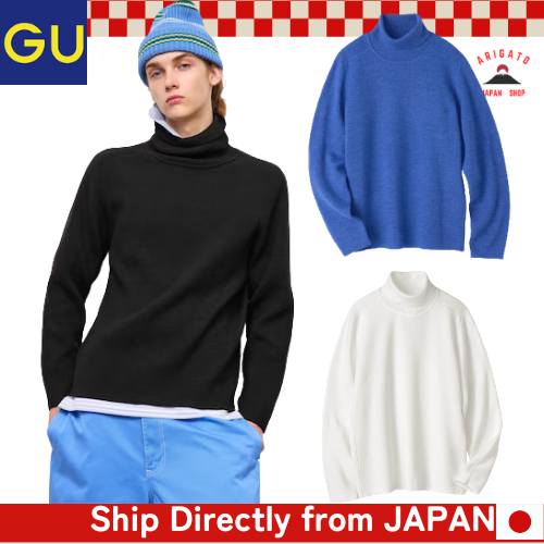 GU Men's Milano Rib Turtleneck Sweater ST