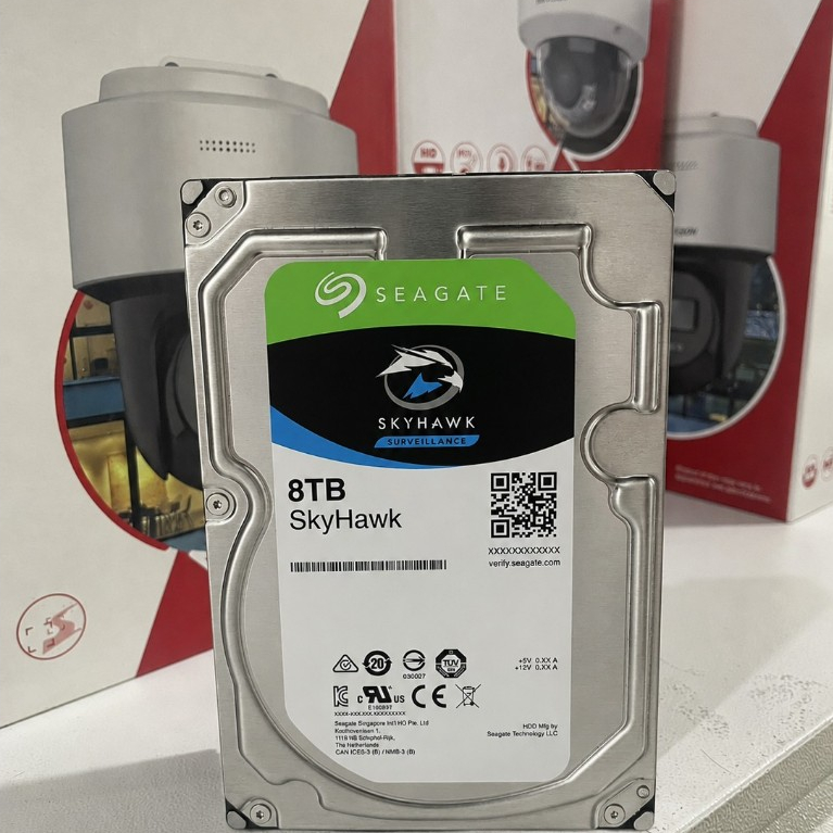 SEAGATE 8 TB (ฮาร์ดดิสก์ 3.5 นิ้ว) SEAGATE SKYHAWK AI SATA3 (SGT-ST8000VE001) รับประกัน 3 ปี By Vnix