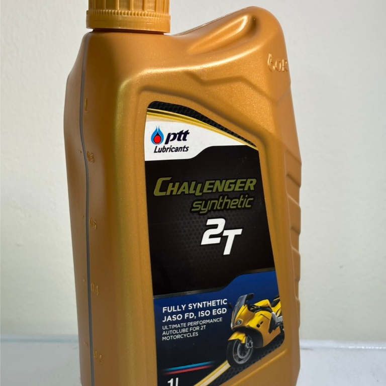 น้ำมันออโต้ลูป PTT Challenger Synthetic 2T ขนาด 1L น้ำมันเครื่องสังเคราะห์แท้ 100%