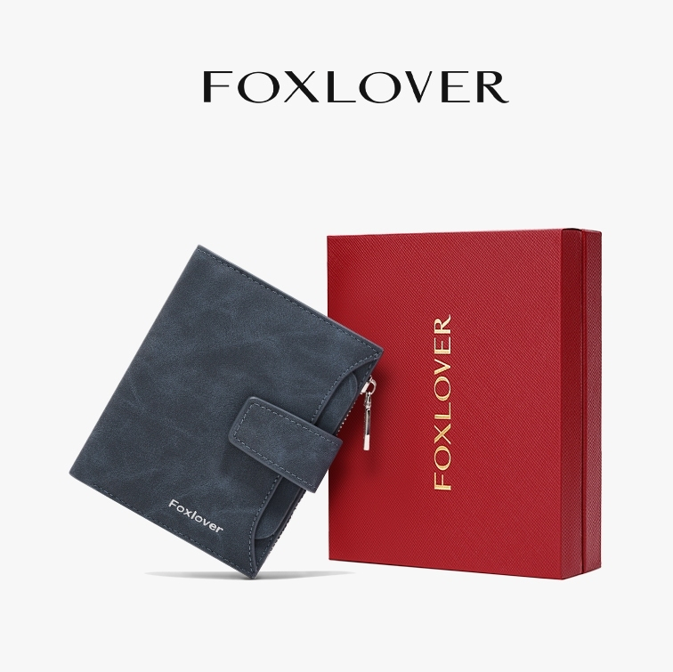 FOXLOVER กระเป๋าสตางค์สั้นผู้ชาย 9 ช่องใส่บัตร อเนกประสงค์ เหมาะสำหรับใช้ประจำวัน