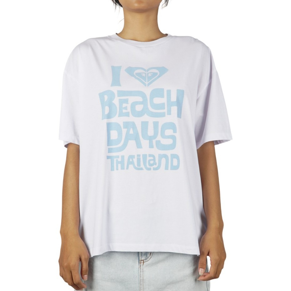 ROXY เสื้อยืดผู้หญิง Womens As Beach Days Th Top (WBB0) 261 URJZT04047-WBB0