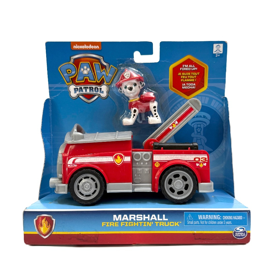 PAW PATROL Mighty Pups Vehicles-Marshall  PAW PATROL ฟิกเกอร์ พร้อมรถ
