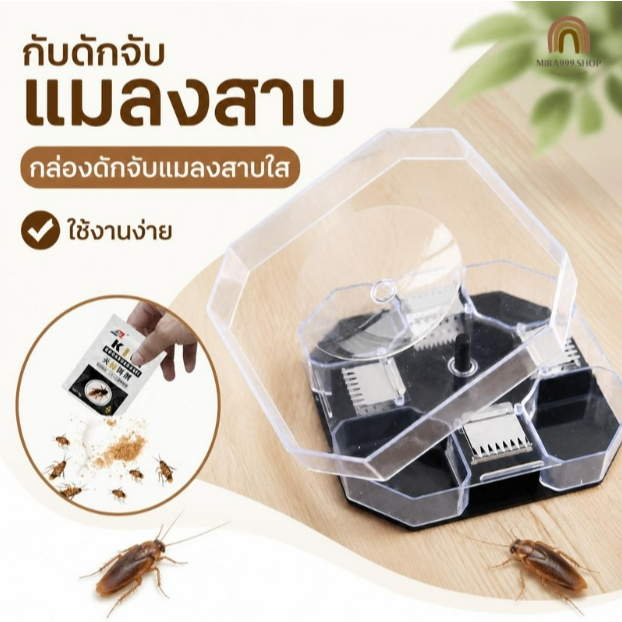 ที่ดักแมลงสาบ กับดักแมลงสาบ ดักแมลงสาบ กล่องดักแมลงสาบ แมลงสาบ ไม่มีเหยื่อล่อ (นำกลับมาใช้ใหม่ได้)