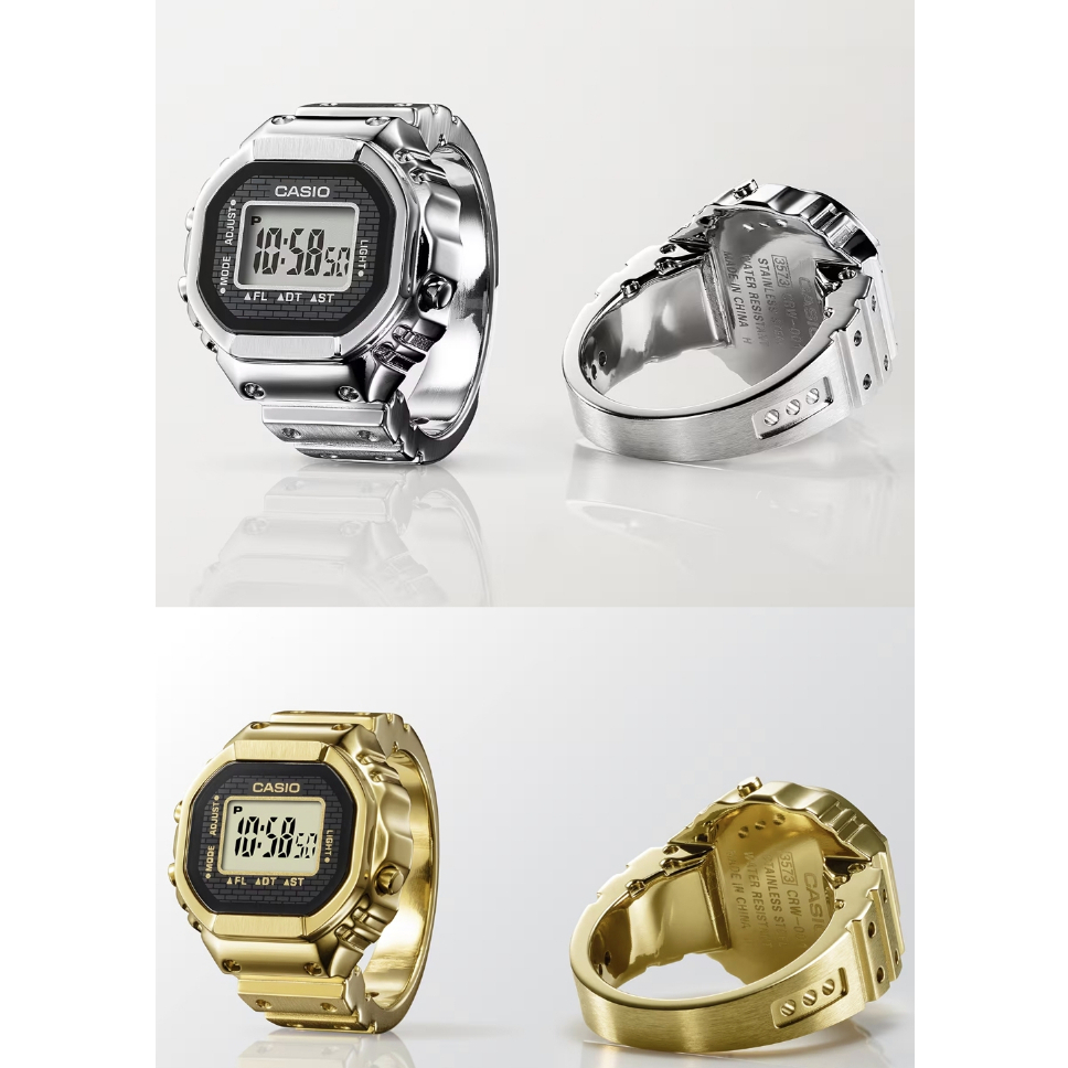 แหวน  Casio  CRW-001-1 CRW-001G-9 แท้ประกันศูนย์  cmg 1 ปี
