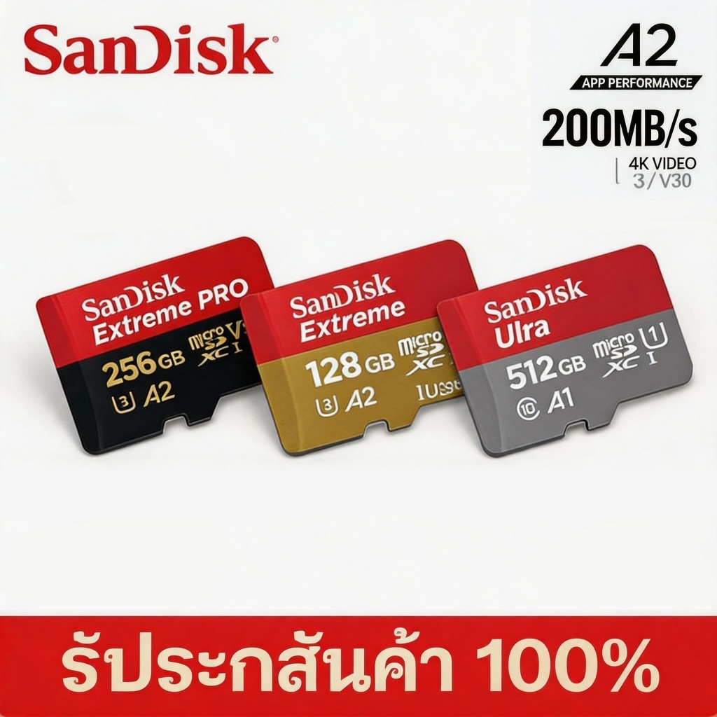 SanDisk Ultra Extreme Extreme Pro microSD Memory Card A2 V30 (32G/64GB/128GB/256GB/512GB/1TB)