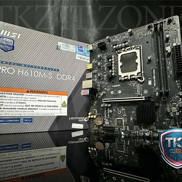 เมนบอร์ด(mainboard) MSI PRO H610M-S DDR4 (socket 1700)