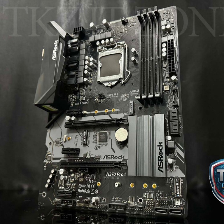 เมนบอร์ด(mainboard) Asrock H370 pro4 (socket 1151v2) 1 Month warranty