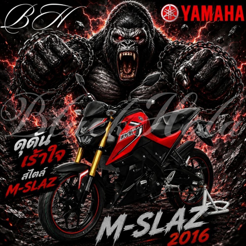 ของแท้ YAMAHA ชุดสี M-SLAZ MSLAZ  สีแดง ปี 2016 แฟริ่ง เปลือก M-SLAZ สำหรับyamaha M-SLAZ