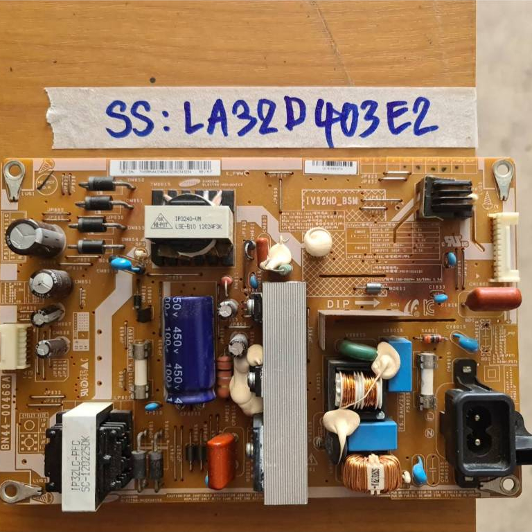 sp.อิเล็กทรอนิกส์ เพาเวอร์ซัพพลายทีวี Samsung 32 นิ้ว รุ่น LA32D403E2 รหัสพาร์ทบอร์ดBN44-00468A   **