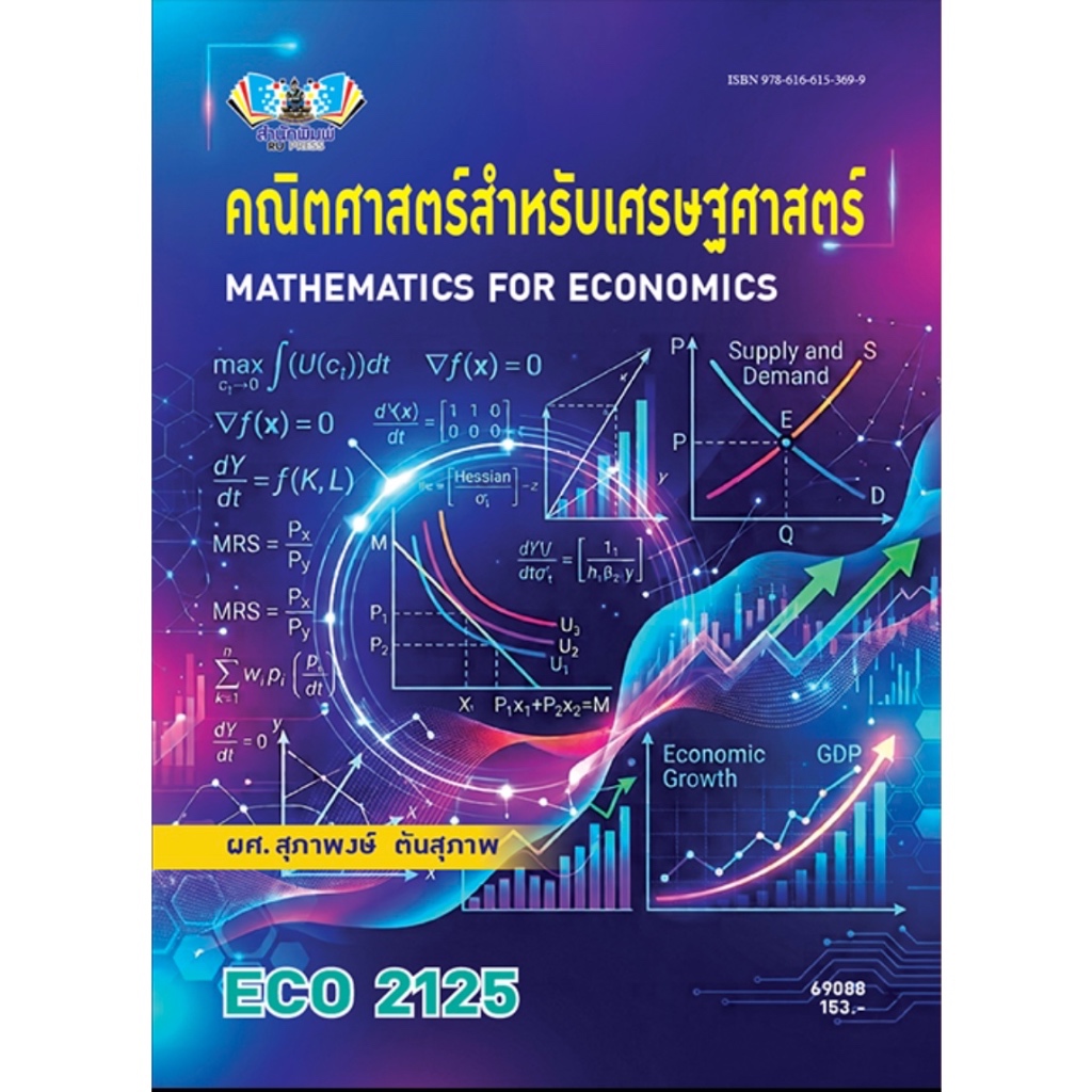ตำราเรียน ม.ราม ECO2125 คณิตศาสตร์สำหรับเศรษฐศาสตร์ (69088)