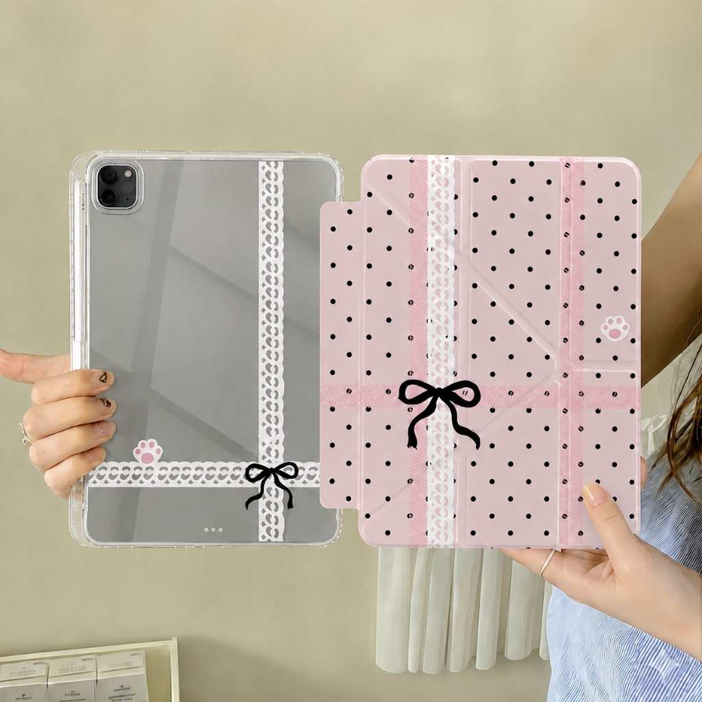 เคส iPad ลายการ์ตูนรูปตัว Y for 10.2 Gen7/8/9 Gen10/11 A16 Pro11 12.9 Mini6/7 8.3'' Air4/5/6/7/8 มีช่องเสียบปากกา
