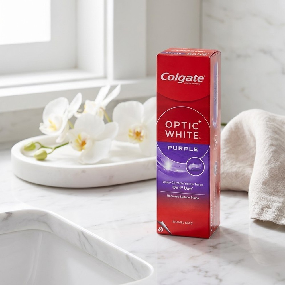 Colgate Optic White Purple Toothpaste 100g