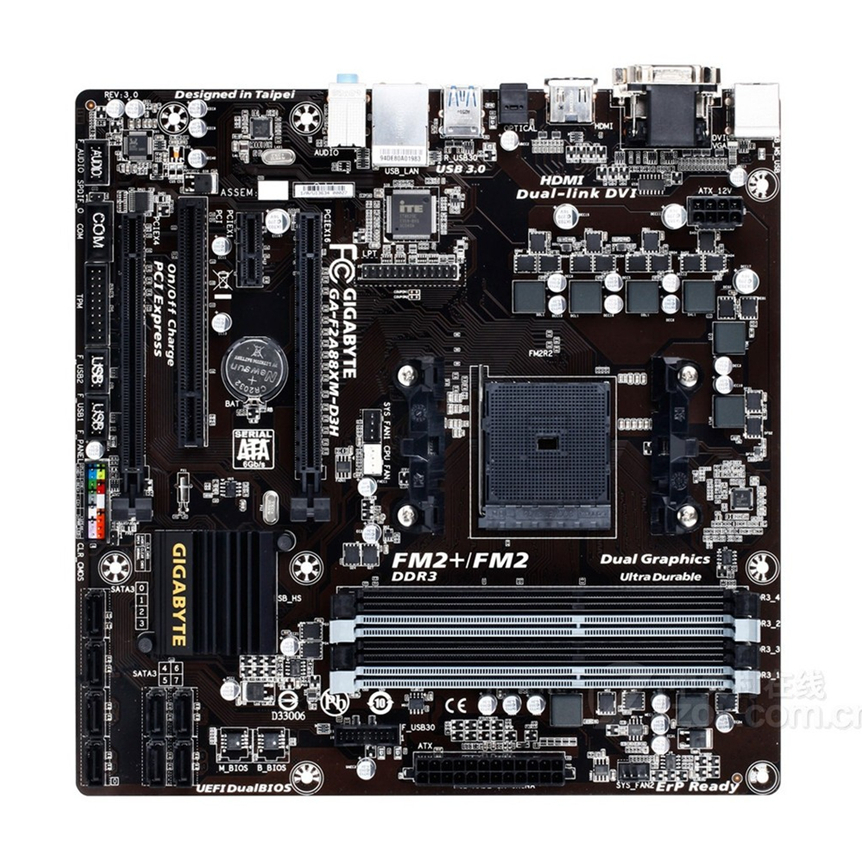 GA-F2A88XM-D3H คอมพิวเตอร์ เมนบอร์ด Mainboards Socket FM2/FM2+