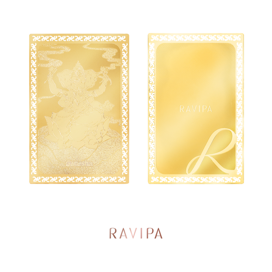 RAVIPA | Ganesha Golden Card - การ์ดทองพระพิฆเนศ