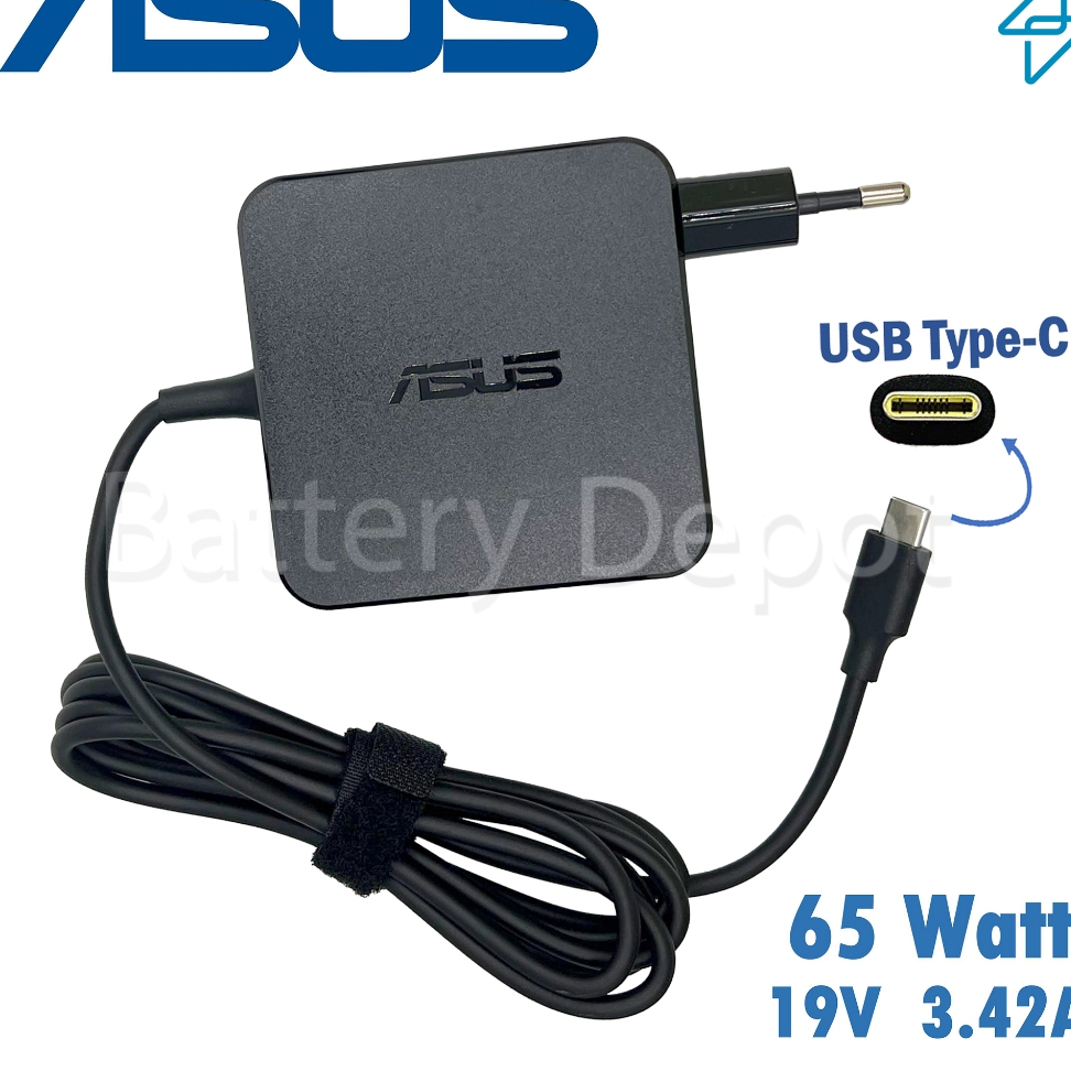 Asus Adapter ของแท้ Asus 20V/3.25A 65W หัว Jack USB Type-C สายชาร์จ เอซุส อะแดปเตอร์, สายชาร์จ Asus