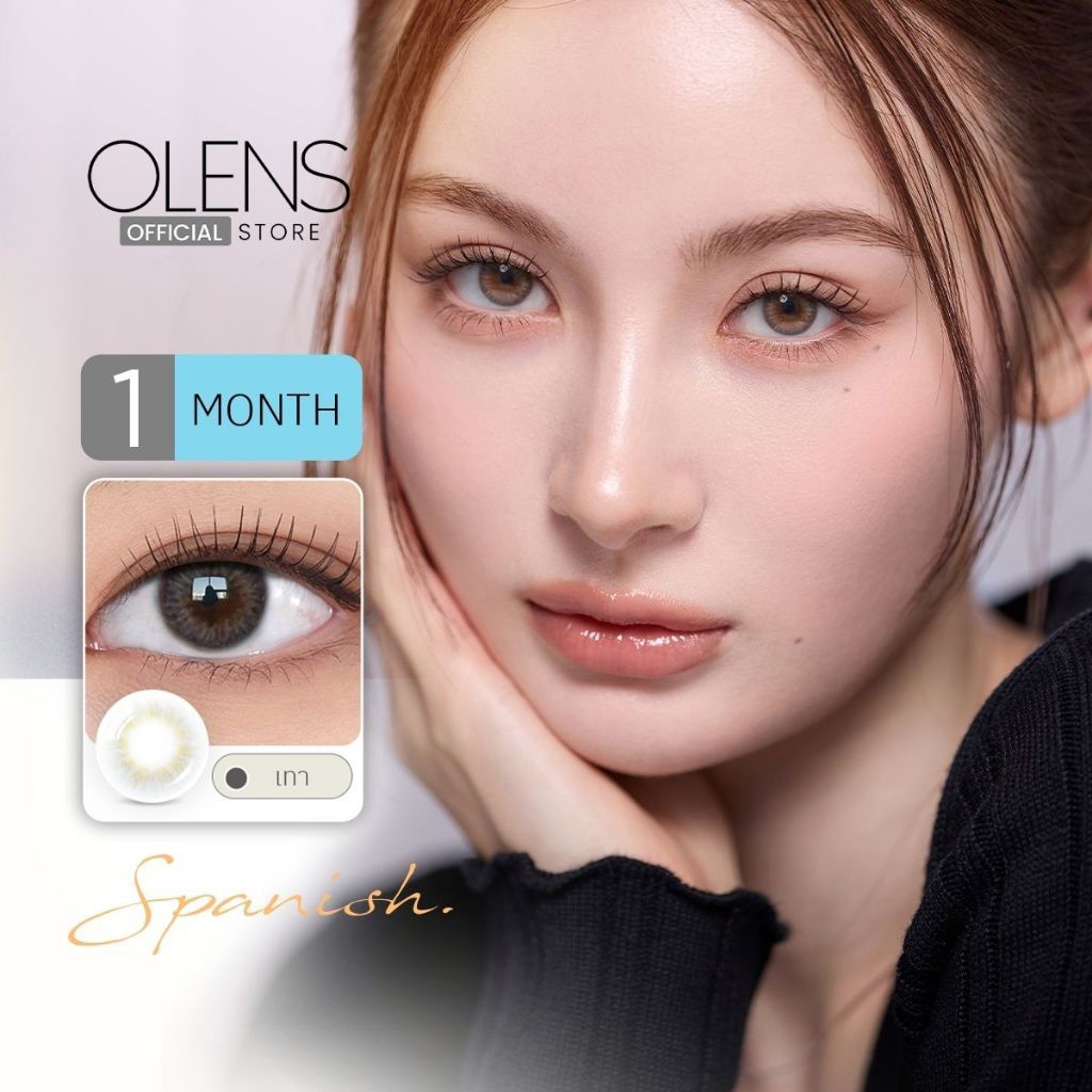 OLENS - Spanish Real (1Pair) 1 Month - โอเลนส์ สแปนิช รีล รายเดือน 1คู่