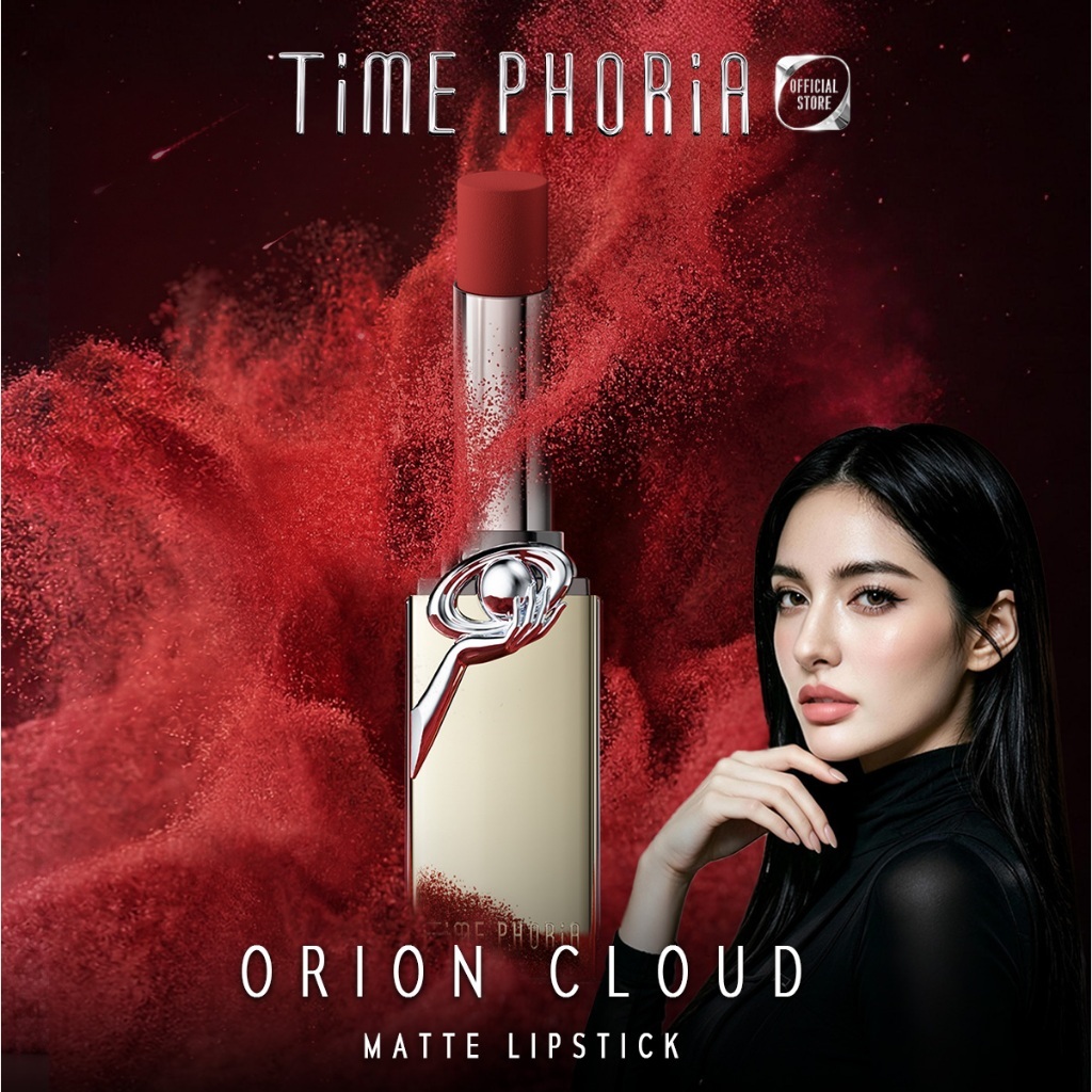 TimePhoria Orion Cloud Matte Intense Smooth Lipstickลิปสติกแมตต์ เนื้อลื่น สีชัด