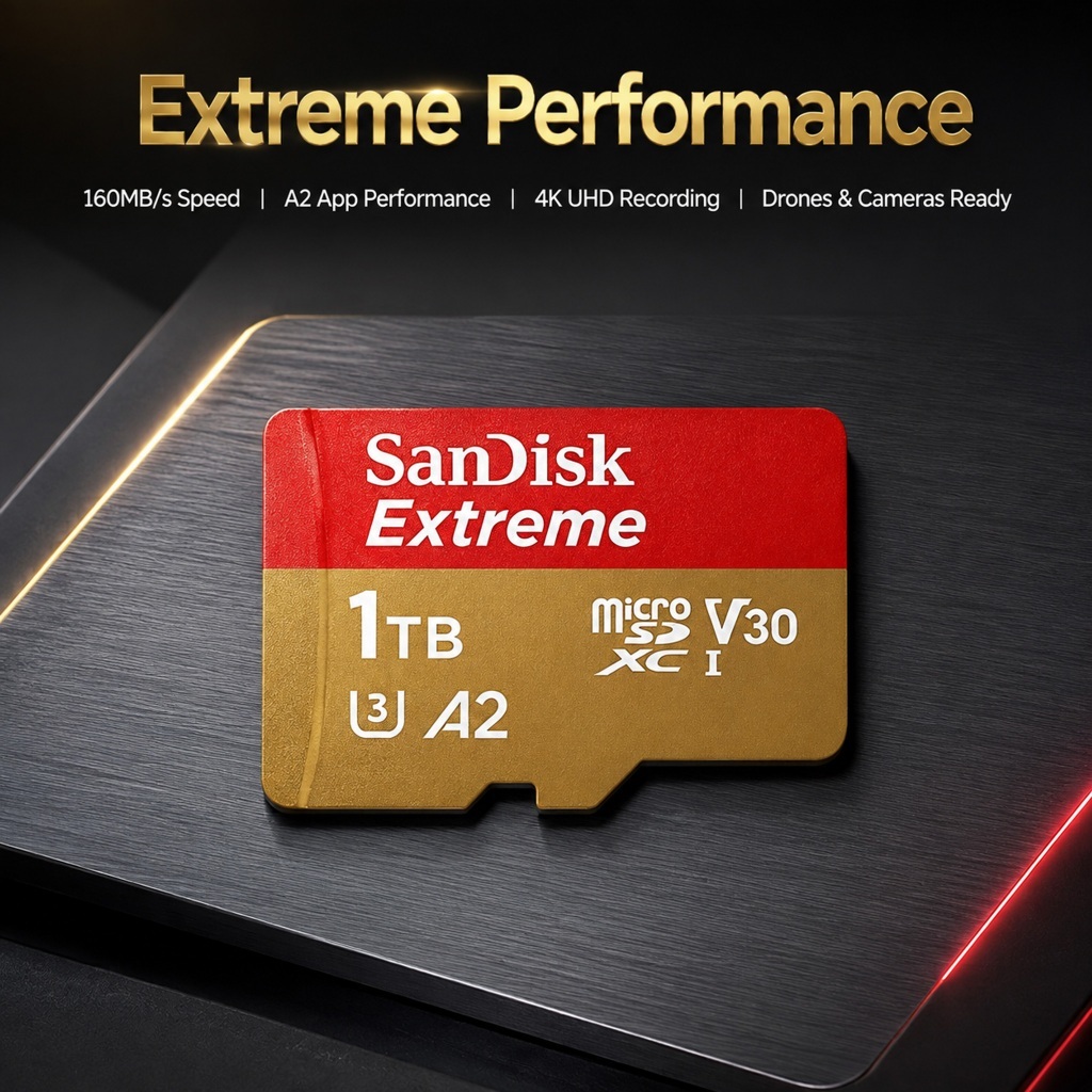 (ส่งด่วน/ขายส่ง) SANDISK Extreme Game Micro SDcard 16GB TO 1TB (190MB/s) UHS-I V30 U3 A2 Memory card