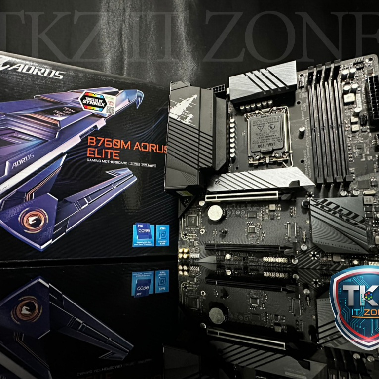 เมนบอร์ด(mainboard) GIGABYTE B760M AORUS ELITE DDR5 (socket 1700)