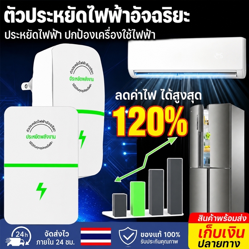 สินค้าขายด เครื่องประหยัดไฟ/ประหยัดไฟ อุปกรณ์ลดค่าไฟฟ้า ใช้งานง่าย วัสดุคุณภาพสูง เหมาะสำหรับบ้าน/สำนักงาน ประหยัดพลังง