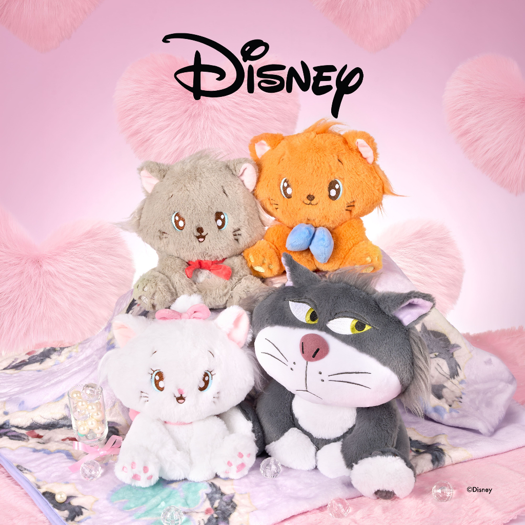 Disney Cats Pretty Paws Plush  - ตุ๊กตาแมวดิสนีย์