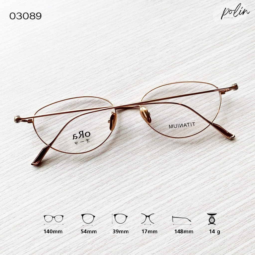 Polin oRa إطار نظارة تيتانيوم 03089 — صورة 8
