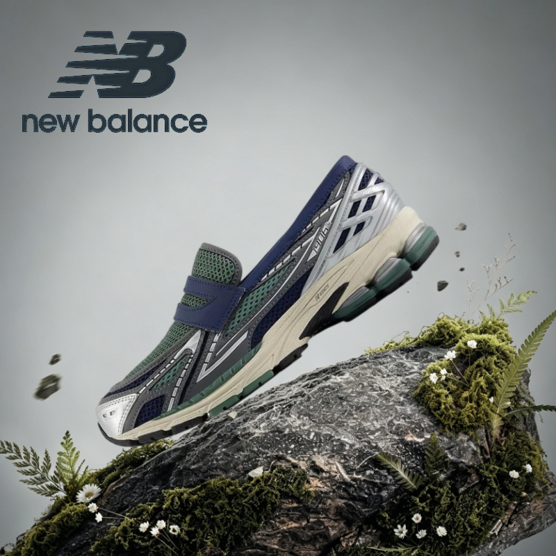 ★รับประกันของแท้★ New Balance 1906L  silvery And Blue loafers U1906LOA