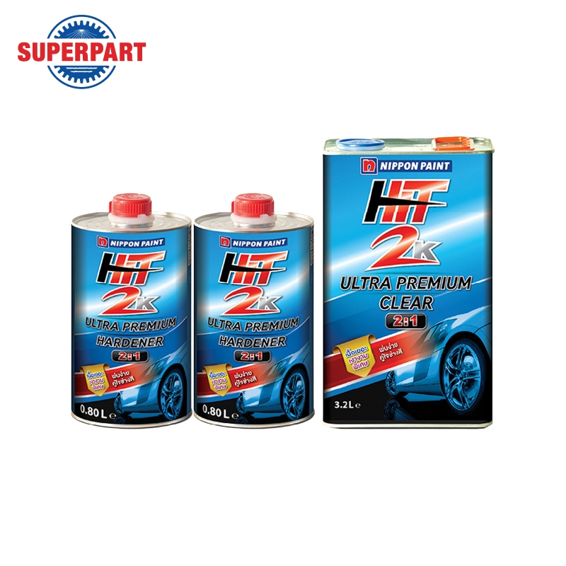 แลคเกอร์พ่นสีรถยนต์ NIPPON P  HIT 2K ULTRA PREMIUM PRIMER 2:1 (3.2L)+HARDENER(0.8L+0.8L) (HIT2KULTRA