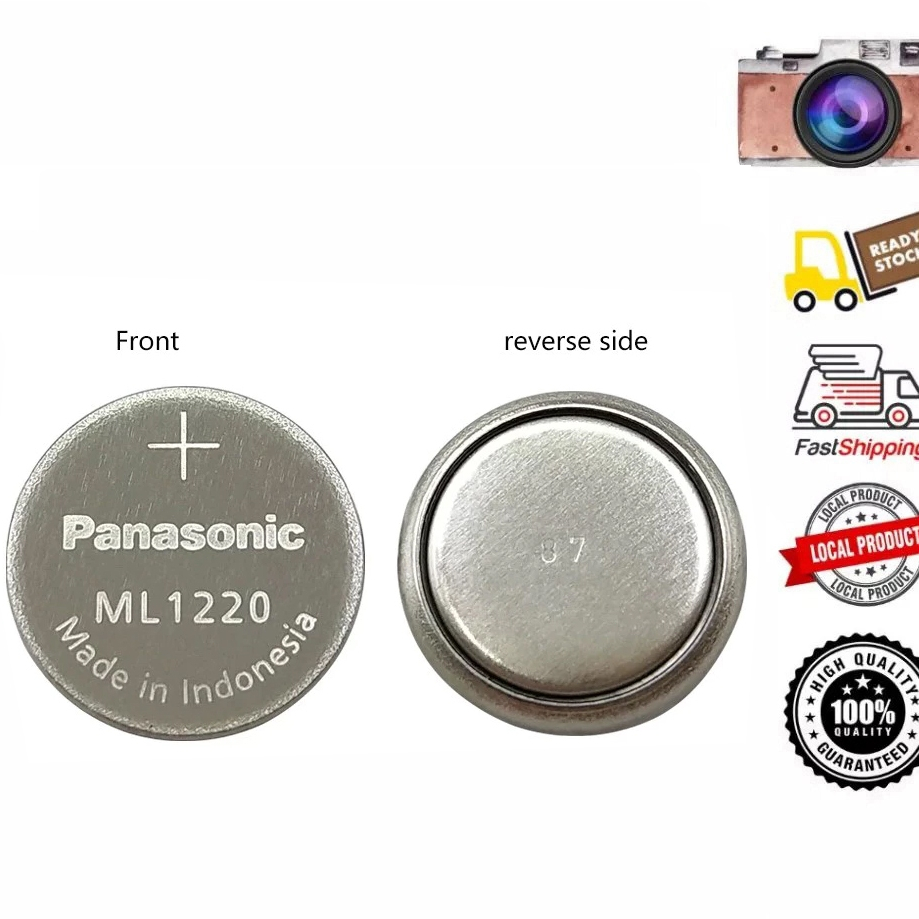 Panasonic ML1220 3V Rechargeable CMOS RTC BIOS Back up battery(แบ่งจำหน่าย 1 ก้อน)