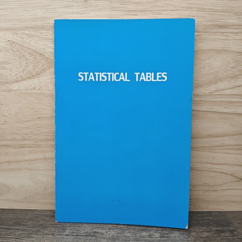 Statistical Tables 🏷️ 1150832 [W1]