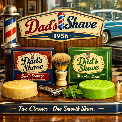 Dad’s Vintage Shaving Cream Soap – 1956
