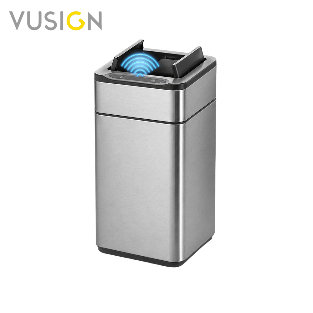 Vusign ถังขยะเซนเซอร์ ถังขยะสแตนเลส เปิดปิดอัตโนมัติ ลดการสัมผัส ลดกลิ่นรบกวน ดีไซน์สวย Trash Can