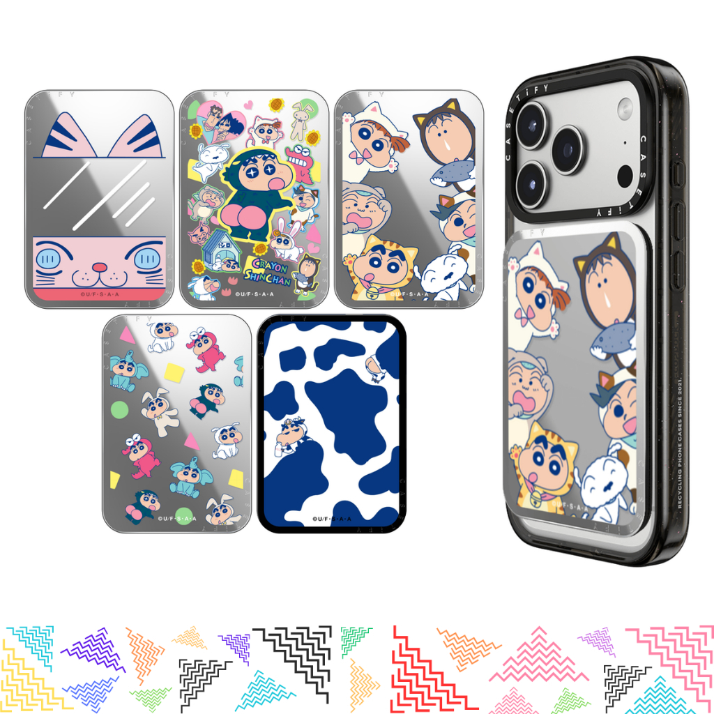 อุปกรณ์ CASETiFY | Crayon Shinchan Snappy Cardholder Stand [Crayon Shinchan] แท้ พร้อมส่ง