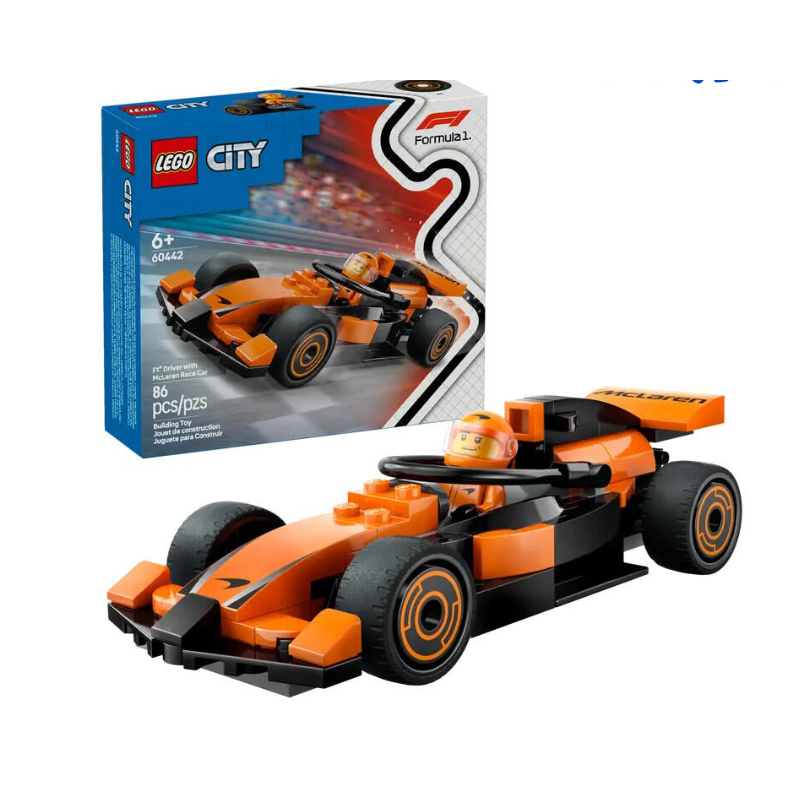 ลดราคา ลิขสิทธิ์แท้ ใหม่ LEGO City F1 McLaren Model 60442 ตัวต่อเสริมทักษะ F1 Driver with McLaren Ra