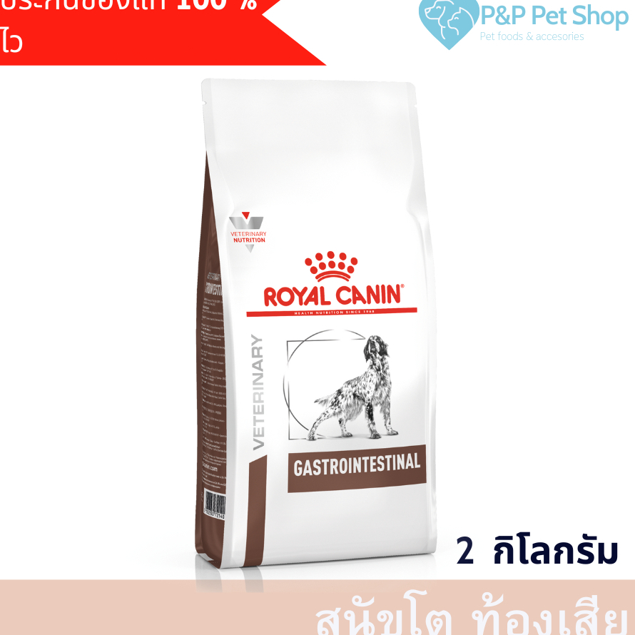 GASTROINTESTINAL DOG 2kg สำหรับสุนัขโต มีความผิดปกติที่ระบบทางเดินอาหาร ท้องเสีย อาเจียน