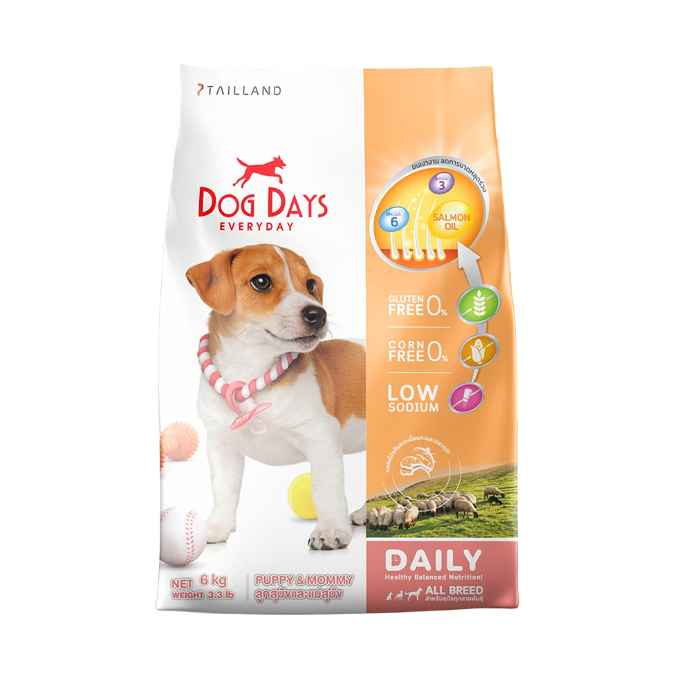 Dog Days อาหารสุนัข Holistic Gluten-Free สูตรลูกและแม่สุนัข ขนาด 1.5 kg, 6 kg