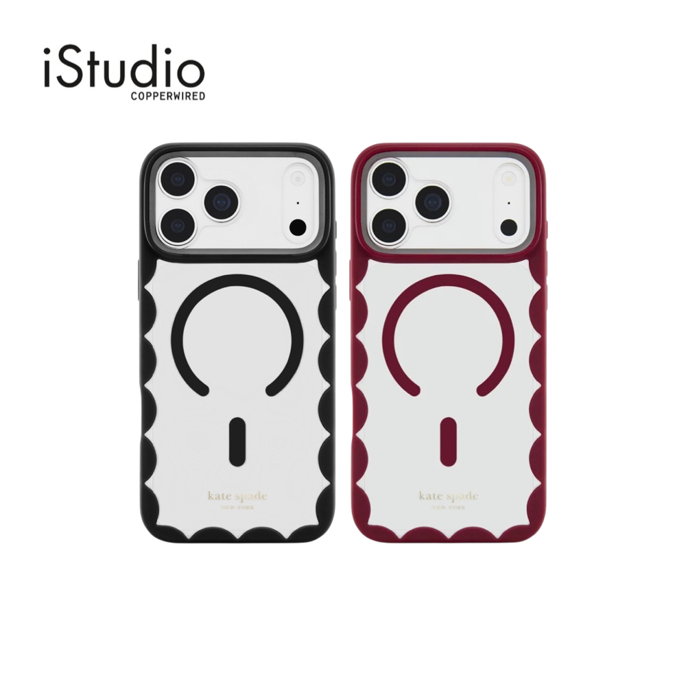 Kate Spade เคสกันกระแทก iPhone 18 Series รุ่น Scallop Mag - Rhubarb Jam | iStudio by Copperwired