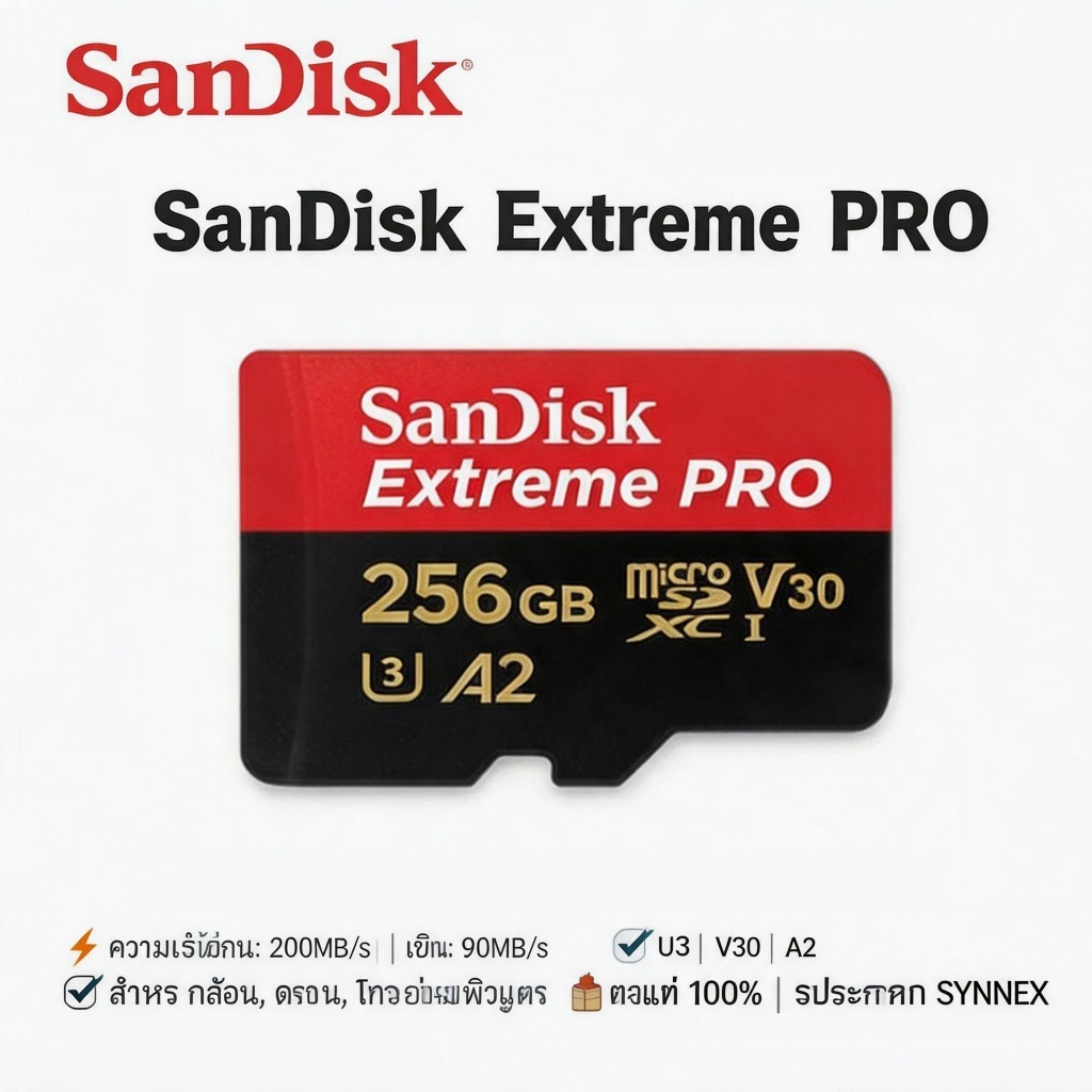 SanDisk Extreme Pro microSD Memory Card A2 V30 (32G/64GB/128GB/256GB/512GB/1TB)