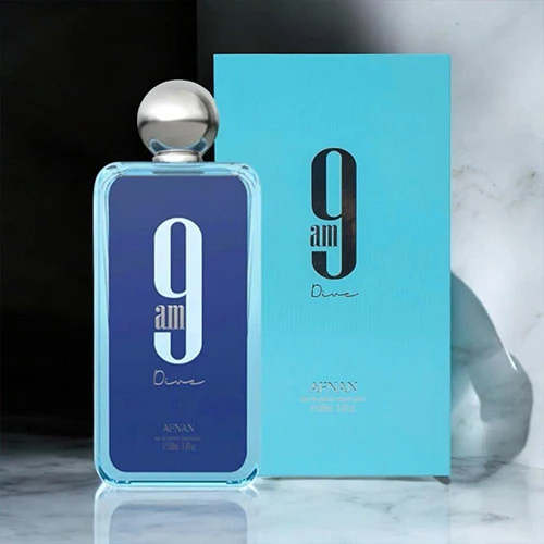Afnan 9PM Dive EDP 100ml น้ำหอมผู้ชาย Fresh Aquatic Citrus Aromatic Scent กลิ่นสดชื่น สะอาด หอมละมุน