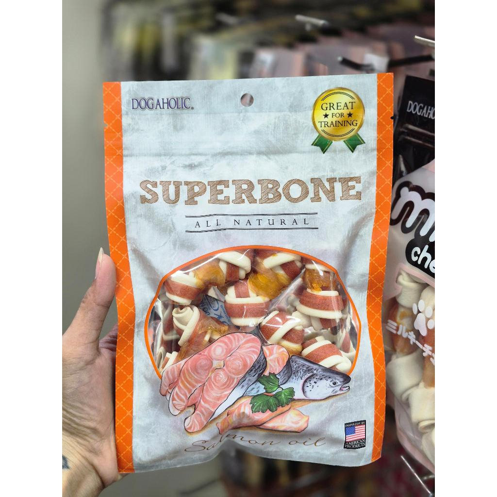 Super Bone سكاكر كلاب حلزونية بالدجاج وزيت السلمون — صورة 5