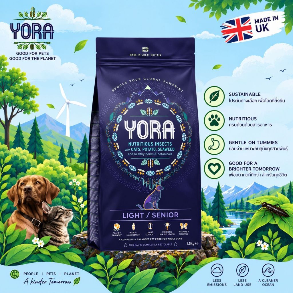 YORA Light/Senior สำหรับสุนัขสูงอายุ/ลดน้ำหนัก