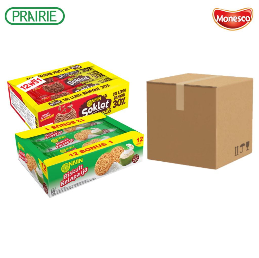 [EXP Lot 12/26] ( ยกลัง) นิสชิน บิสกิต 40ก.I Nissin Biskuit 40g.